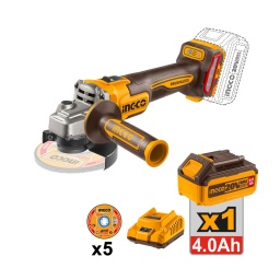Amoladora Ingco CAGLI261521 115mm 20V Brush (1x4.0Ah)
