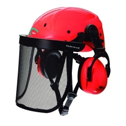 Casc.c/malla metál y prot.audittrab.altura CLIMAX 437 CADI