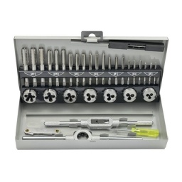 Jgo.32 pzas.de machos y terrajas.C.metal ECEF R.1032