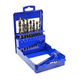 Jgo.19 Mechas HSS Gold-Black-caja metal-1 a 10mm ECEF 541119