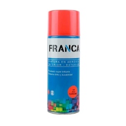 Aerosol Franca Esmalte Rojo Fluorescente 400ml. Ref.1001