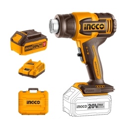 Kit Pistola De Calor Ingco HGLI20065 20V 550�C (1x4ah)