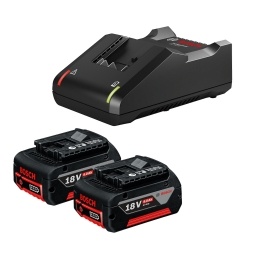 Kit bateras y cargador Bosch Starter Kit GAL 18V-40 (2x 4.0Ah)