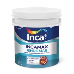 Latex int. Incamax Rinde Ms Blanco Mate Inca 10L