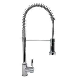 Monocomando Cocina Profesional Montalbo TAU Con pico flex. Y pico con gatillo