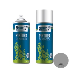 Pintura aerosol Slender 400ml.PInt.y ext.Gris Claro (48)