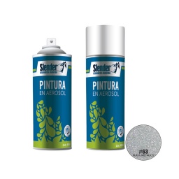 Pintura aerosol Slender 400ml.PInt.y ext.Plata Metlico(63)