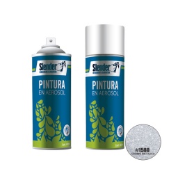 Pintura aerosol Slender 400ml.PInt.y ext.Cromo Metlico(1580)