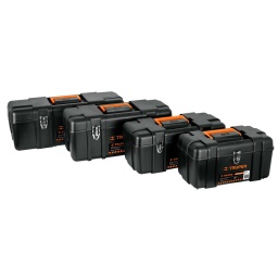 Caja c/broc.metal(51x23x23) polipr.c/compart.TRUPER CHP20X