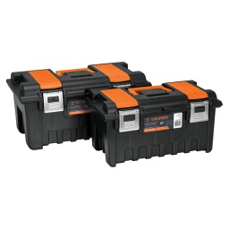 Caja herr.c/broc.metal48x27x28polip.c/compart TRUPER CHA-19S