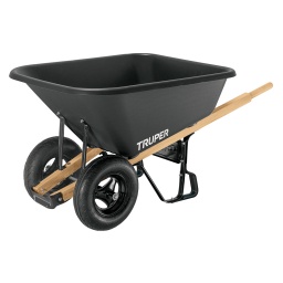 Carretilla plstica c/ruedas inflarb.madera175L TRUPER TP-8