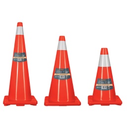 Cono precaucin naranja c/reflej(10cm) 45cm TRUPER CONO-45R