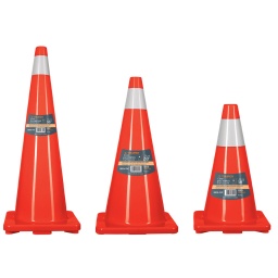 Cono precaucin naranja c/reflej(10cm) 70cm TRUPER CONO-70R