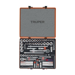Jgo.135pzas(destmatracasdados 3/8y) TRUPER JD-135MP