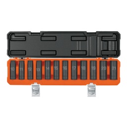 Jgo dados imp.largo enc.1/2 12pz 10a21mm TRUPER JDI-1/2X12ML