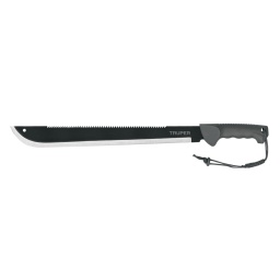 Machete doble filo(sierra-machete)18Cfunda TRUPER MACH-18X