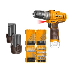 Kit Ingco COSLI23114 Atorn. Perc. 12V+ set dmechas+ptas+2 bat