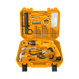Combo Ingco HKTHP11151 Taladro 680W + Jgo.Herramientas 115pz