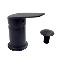 Monocomando bidet Zanetti zinc 35mm c/transf NERO