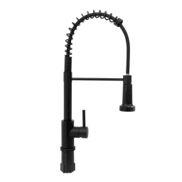 Monocomando cocina mesada Zanetti profesional inox 35 NEGRO