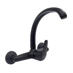 Monocomando cocina Zanetti NERO de pared zinc p.alto Negro