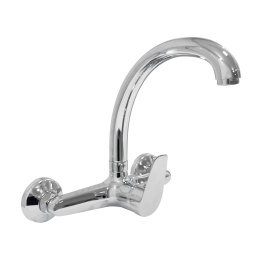 Monocomando cocina pared Zanetti zinc 35mm 20cm p.alto CROMADO