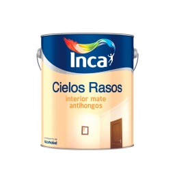 Pintura p/int. Cielos Rasos Bco Mate Inca 4L