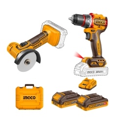 Combo Ingco 20V Amoladora + Taladro 66nm + Multifunci�n