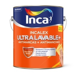 Latex int. Incalex Ultralavable Ultra Mark Resist Blanco Mate Inca 4L